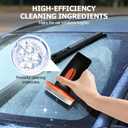 2 x Glass Oil Film Remover for Car, Roll-On Glass Compound with Cleaning Board, Handheld Glass Oil Film Cleaning Brush Removes Oil Film & Smudges 100ml