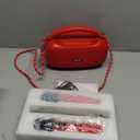 Karaoke Machine for Adults and Kids,Portable Bluetooth 2 Wireless Karaoke Microphone with Holder/USB/TF Card/AUX-in, IPX5 PA Speaker System for Home Party, Picnic,Car,Outdoor/Indoor-Red