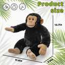 Realistic Chimpanzee Stuffed Animal Toys, 13 Wild Monkey Zoo Stuffed Animal Gorilla Plush Soft Toys Hugged, The Best Gift for Boys and Girls on Birthdays and Christmas