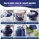 Automatic Grape Peeler Machine, Electric Garlic & Cherry Tomato Peeler for Small Fruits Peeling Tool for Home Kitchen (Blue)