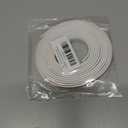 Peel and Stick Tile Edge Molding, Flexible Finish Trim for Wall Border, Mirror Frame, Kitchen Backsplash Edging (White, 10ft x 0.4in)