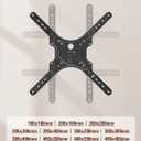 ELIVED TV Wall Mount for Most 26-60 Inch TVs, Swivel and Tilt Full Motion TV Mount with Single Stud Perfect Center Design, Wall Mount Bracket Max VESA 400x400mm, Corner Mount Holds up to 77 lbs.