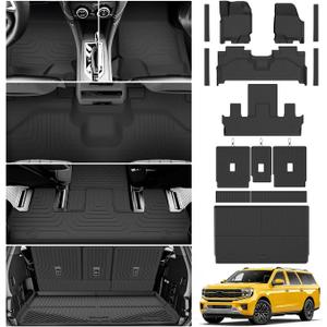 KUST Floor Mats for 2025-2027 Ford Expedition Max Accessories 7 Seats Only