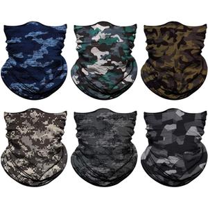 Neck Gaiter for Men Women Headwear Bandana Head Wrap Face Scarf Mask Cover Warmer Balaclava-Seamless & Versatile (A-1-classic Camo 1)