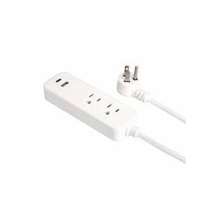 Helix Powerup Dual Outlet Power Strip With A & C Ports