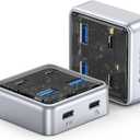 ORICO 10Gbps USB-C Hub, 4-Port Zinc Alloy USB 3.2 Splitter with 2 USB-A & 2 USB-C Ports, High-Speed Data Extender for Laptops, PCs, Desktops, and More (1.64Ft)