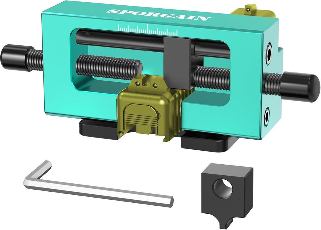 Professional Handgun Sight Pusher Heavy-Duty Tool for Front Rear Sight Adjustment Fits 1911 Glock Sig Springfield (Cyan)