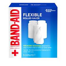 3 Pack - First Aid Rolled Gauze Sterile Roll, Medium 5 ea