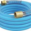 Fevone 12ft Heavy Duty Garden Hose 5/8" ID, 450 PSI, 3/4" GHT Solid Brass Fittings, Kink-Resistant, Drinking Water Safe, Offered by Manufacturer (GH5)