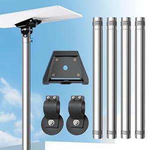 Starlink Gen3 Pole Mount Kit (4-Section with Magnetic Clamp)