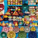 BenBen 1000 Piece Jigsaw Puzzle for Adults, Moroccan Pottery, Jigsaw Puzzle with Letters or Patterns on Back, Challenging Puzzle for Game Night