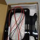 WOWTK Rear Fender Curved License Plate Frame w/white LED Lighting fits for Harley Road Glide Road King Street Glide FLHRXS, FLHX, FLHXS, FLHXST, FLTRX, FLTRXS, and FLTRXST 2010-2025, Black