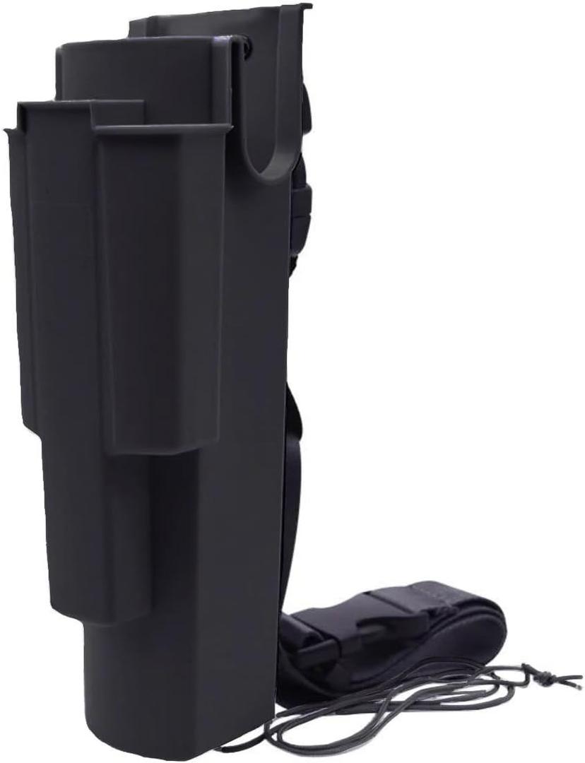 Window Cleaning Holster with Belt - Detachable Side Bucket Squeegee Holder Tool Belt (Black)