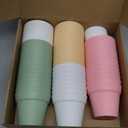 Mumufy 54 Pack 4 Inch Plant Pots Bulk Small Planter with Drainage Hole and Saucer Small Plastic Pots for Flowers Succulent Cactus and All House Indoor