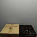 Hand Woven Magazine Holder Rectangular Wicker Divided Magazine Basket with Handle Newspaper Book Storage Basket Organizer for Office Living Room Home Office, 15.5 x 12 x 12.5 Inch