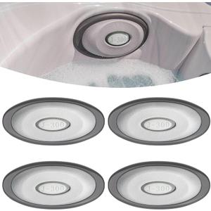 4 Pack 2472-824 Spa Oval Pillow Insert and Back Mount Fit for 20042018 Jacuzzi J-300 Series Hot Tubs & Spas, 2455-263 Hot Tub Headrest Replacement Spa Pillows - Enhanced Support