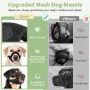 Mayerzon Dog Muzzle with Hook and Loop for Large Medium Small Dogs, Patented Soft Mesh Beagle Labrador Puppy Muzzles for Biting Chewing Grooming, Breathable, Adjustable, Allows Panting Drinking