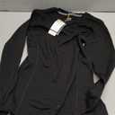 MERIWOOL Women's Base Layer 100% Merino Wool Midweight Long Sleeve Thermal Shirt (Medium, Black)