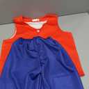 Kids Anime Suit Red Vest and Blue Shorts Set Summer Holiday Outfit Set for Boys Girls (Large)