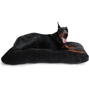 42 Inch Crate Bed for XLarge Dogs Washble with Anti-Slip Pet Sleeping Mat for Dog Cages Up to 90 lbs Pet Crate Pillows Kennel Pad 42" x 28" Black