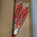 Mudder 2 Pieces Aircraft Safety Wire Twisting Pliers Tools Wire Twist Pliers 9 Inch 6 Inch for Aircraft Auto Industry(Red)