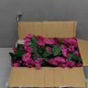 Ouddy Decor 3 Pcs Artificial Hanging Flowers for Outdoors, Fake Silk Hanging Plants Faux Morning Glory UV Resistant for Outdoor Indoor Garden Planter Porch Patio Yard Balcony Home Decor, Fuchsia