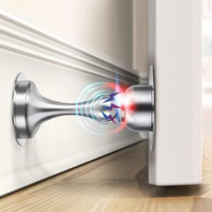 WINONLY Door Stopper, Magnetic Door Stop, Stainless Steel, Magnetic Door Catch, 3M Double-Sided Adhesive Tape, No Drilling, Screws for Stronger Mount, Hold Your Door Open, 1 Pack