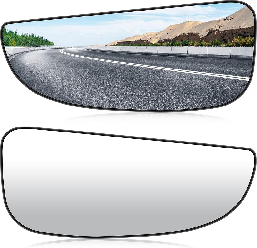 Left & Right Side Heated Lower Convex Mirror Glass Replacement Fits for 2014-2021 Ram Promaster 1500 2500 3500 for 68413478AA 68413479AA 1 Pair