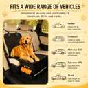 Front & Back Seat Extender for Dogs with 46L Storage, Foldable Storage Box Hard Bottom Car Seat Cover for Dogs, for Cars, SUV ect, Scratch-Resistant Pet Seat Protector, 19.68"L x 11.18"W x 11.18"H