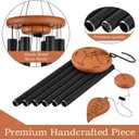 Memorial Wind Chimes w/Leaf Pendant, Sympathy Gifts for Loss of Loved One, Bereavement Gift Condolence Funeral Gifts for Loss of Mother Father