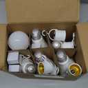 6 Pack Rechargeable Emergency Light Bulbs, Battery Powered LED Light Bulb 6000K Daylight E26 120 Volt 9W 60W Equivalent with 1200mAh for Home Power Outage Camping Hurricane, Daylight, 6 Packs