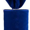 Meseey 4 Inch Wide Royal Blue Velvet Wired Ribbon, 10 Yards Velvet Ribbon with Wire Edge for Christmas Tree, Wreaths, Gift Wrapping, Bows, Crafts, Wedding and Holiday Decorations