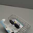Zenna Home NeverRust PowerGrip Aluminum Suction Basket shower caddy, 1-Shelf