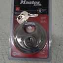 Master Lock 40D Stainless Steel Discus Padlock with Key (1 Pack)