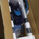 Pool Vacuum for Above Ground Pool, 2025 Upgraded Pool Vacuum with A Telescopic Pole, 18.5 Gal/Min Powerful Suction, 80Mins Runtime, Effortlessly Cleans Debris Underwater (Blue)
