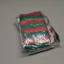 Sumind 4 Pairs Christmas Women Striped Tights Red Green White Striped Stocking Adult Elf Tight Halloween Cosplay Elf Costume, One Size