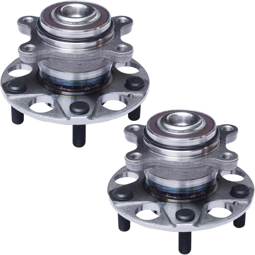 TUCAREST 512256 x2 Rear Wheel Bearing and Hub Assembly Compatible with 2006-2011 Ho-nda Civic (DX, LX, Si, EX, GX) /2006-2008 2009-2011 Ac-ura CSX [5 Lug W/ABS;512257]