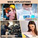 100 Pcs Oil Absorbent Pads - 10"x13" Oil Spill Mats for Garage, Workshop & Auto Repair, Reusable, Fast Cleanup for Oil, Grease & Coolant (Grey, Boxed)