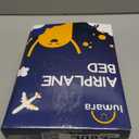 LUMARA Toddler Airplane Bed  Inflatable Airplane Bed for Toddlers, Plane Baby Mattress for Kids  Blow Up Air Mattress for Child Flight Sleep with Safety Belt, Innovative Valves, No Pump Needed