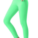 Poekuao Girls Athletic Leggings High Waisted Kids Yoga Dance Pants Teen Soft Workout Running Sport Compression Tights Size S