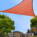 20'x20'x20' Sun Shade Sail Triangle Canopy Shade Cover for Patio Garden Outdoor Backyard, Terra