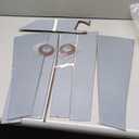 Chrome Silver PC Window Door B C Pillar Post Trim Cover Set Compatible for Nissan Rogue 2014-2020