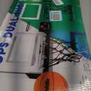 Franklin Sports Over The Door Indoor LED Basketball Hoops-Steel Rim Mini Basket-Includes Ball and Pump-Light Up Backboard