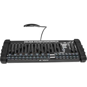DMX512 DJ Controller 384CH DMX Cotroller Use for Program Editing of Bar Club Live Lights Show Support 30 Banks 8 Scenes 24 Fixtures Stage Lighting Console