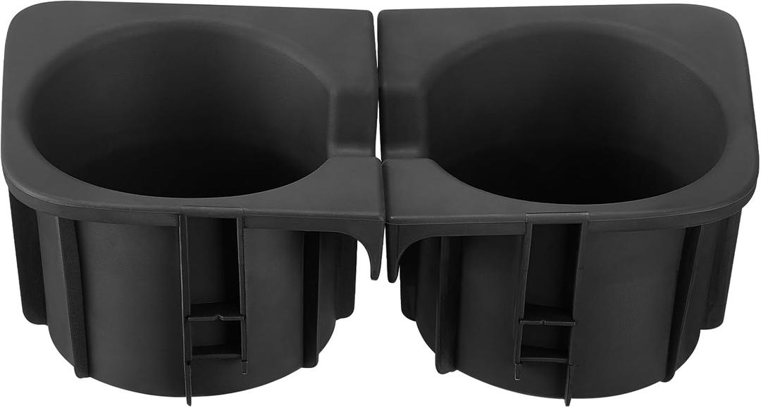 JoyTutus Cup Holder Inserts Compatible with Tacoma 2005 to 2017, Durable Car Cup Holder Replacement Accessories 66991-04012, 66992-04012, Black