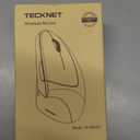 TECKNET Ergonomic Mouse, Wireless Bluetooth Vertical Mouse, 4800 DPI Optical Tracking, 6 Adjustable DPI, Quiet Clicks, 2.4GHz with USB A Receiver, 12 Months Battery, 6 Buttons, Wide Compatibility