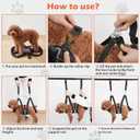 Ownpets Pet Grooming Hammock, Dog Grooming Hammock with Carabiners, Breathable Pet Grooming Harness Sling for Grooming, Hair Nail Trimming Cutting & More, S