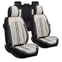 Universal Fit Waterproof Breathable Nappa Leather Automotive Vehicle Car Seat Covers Set Cushion Protector for Sedan SUV