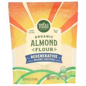 2 x Whole Foods Market, Organic Almond Flour, 16 Ounce, Pack Of2 (EXP 06/07/26)
