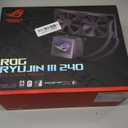 ASUS ROG Ryujin III 240 All-in-one Liquid CPU Cooler with 240mm Radiator. Asetek 8th gen Pump, 2X Noctua industrialPPC 120mm Fans, 3.5 Color LCD